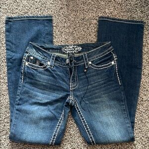 Paisley Sky Indigo Straight Leg Jeans